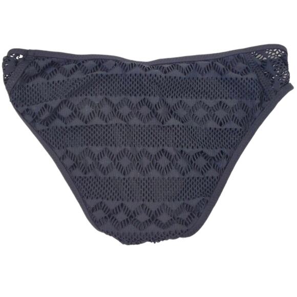 Becca by Rebecca Women's Black Virtue Crochet Hipster Bikini Bottom Size S - Picture 3 of 8